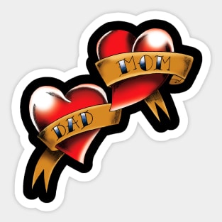 Two Hearts Sticker